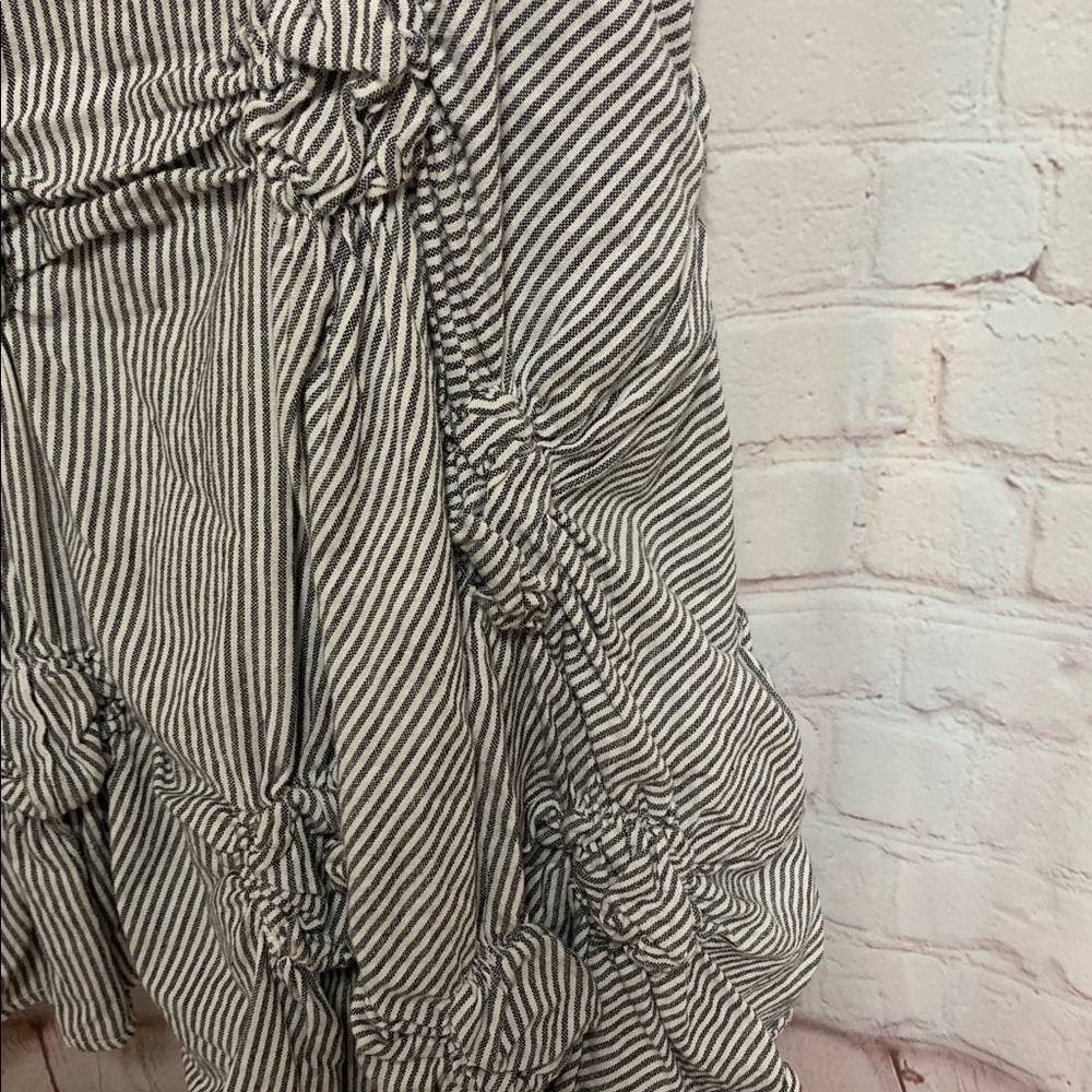 Tulip Maria Lagenlook Knot-Detail Dress in Black and White Stripe Tunic Dress M - Picture 4 of 7